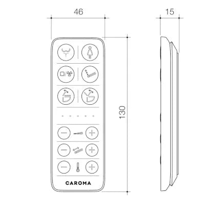 URBANE II BIDET CLEANFLUSH® INVISI SERIES II® WALL FACED TOILET SUITE (WITH GERMGARD®) 848610W - Ideal Bathroom Centre848610W